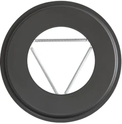 Pyntering Ø 125 mm sort matt emalje