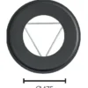 Pyntering ø175 ø260 utv sort mbe matt sort emalje 2,3mm