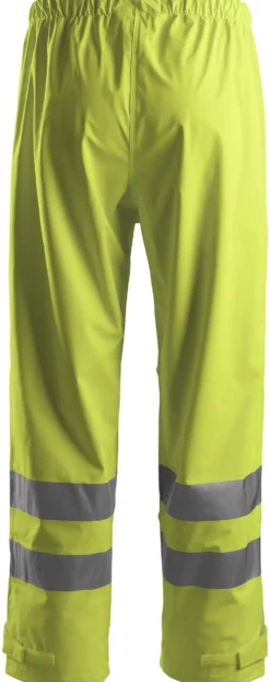 Regnbukse 8243 PU High Vis kl.2 gul XS