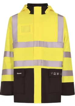 Regnjakke FR-LR6025 antiflame gul størrelse S