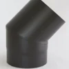 Røykrør kort kne u/luke Ø125/45gr
