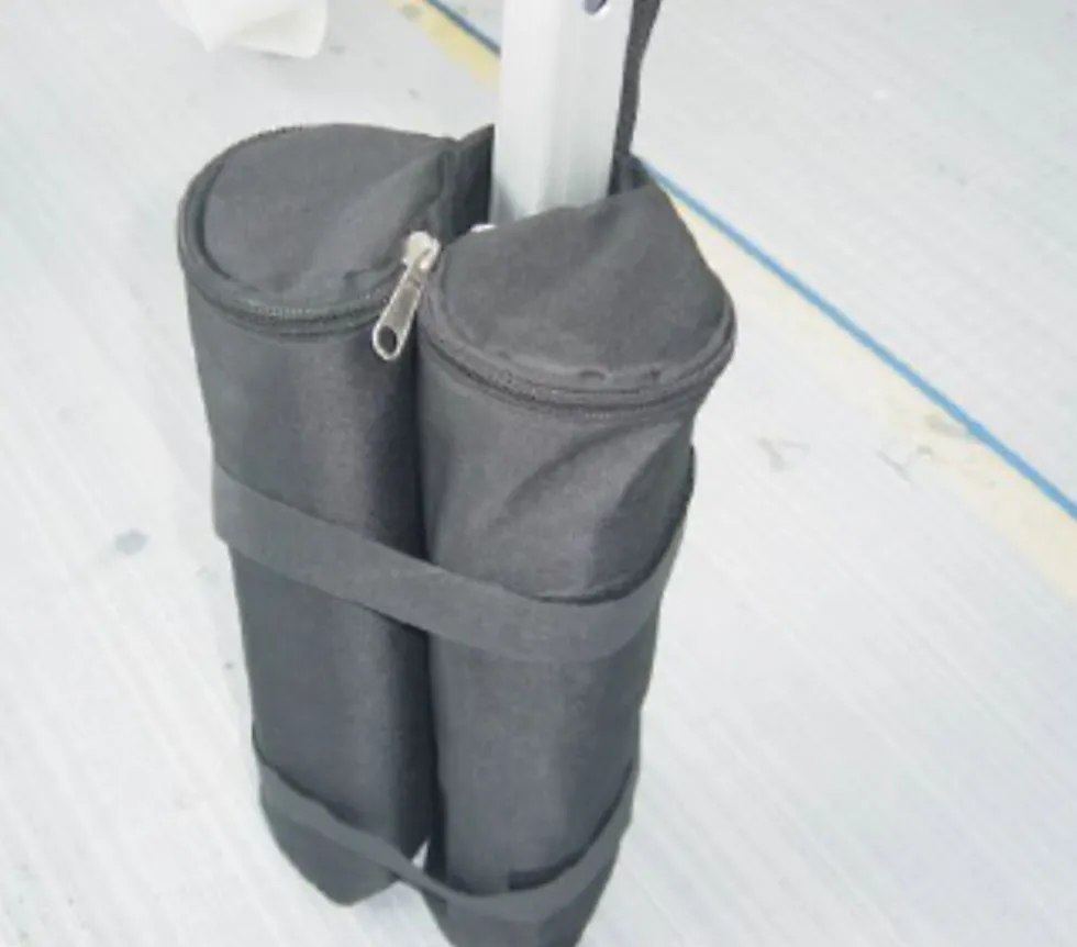 Sandbag til forankring av pop-up telt