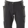 Shorts 18044 svart c48 kvinne, pearl fit, stretch