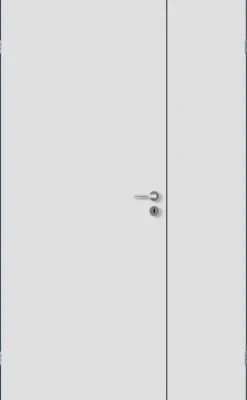 Sidefelt innerdør Sletten hvit 40x210 cm