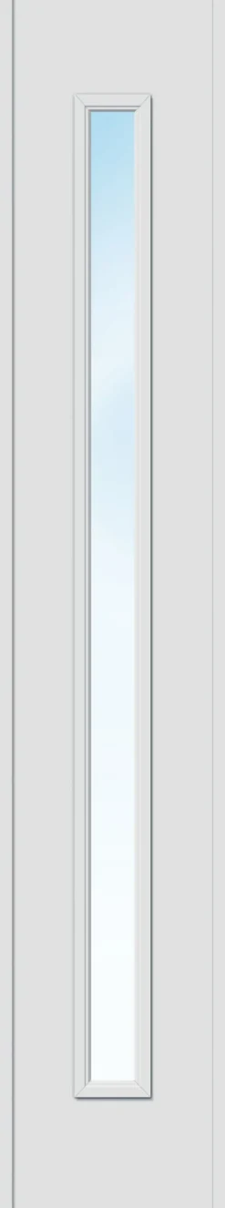 Sidefelt ytterdør Hovdeby med frostet glass hvit 40x200 cm