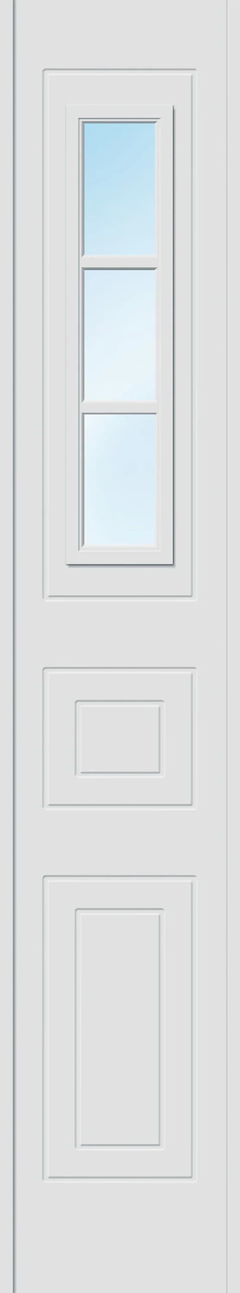Sidefelt ytterdør Stryn med cotswold glass hvit 40x200 cm