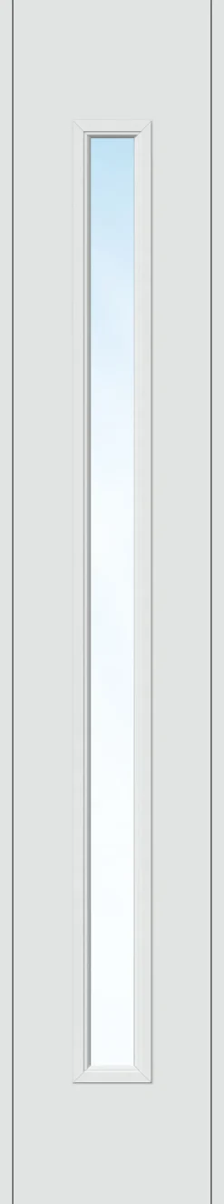 Sidefelt ytterdør Volda hvit 40x200 cm