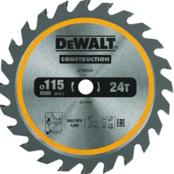 Sirkelsagbladad 115mm 24t TCT DT20420-QZ