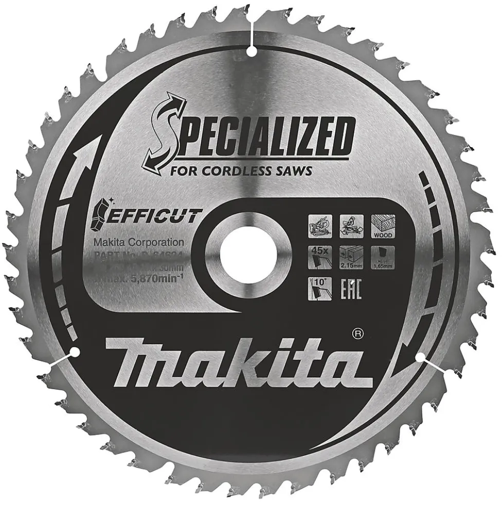 Sirkelsagblad efficut treverk260 x 30 mm 45T