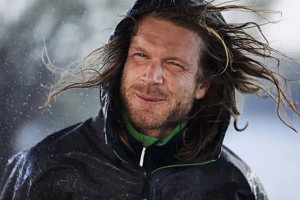 Skalljakke vanntett sort L