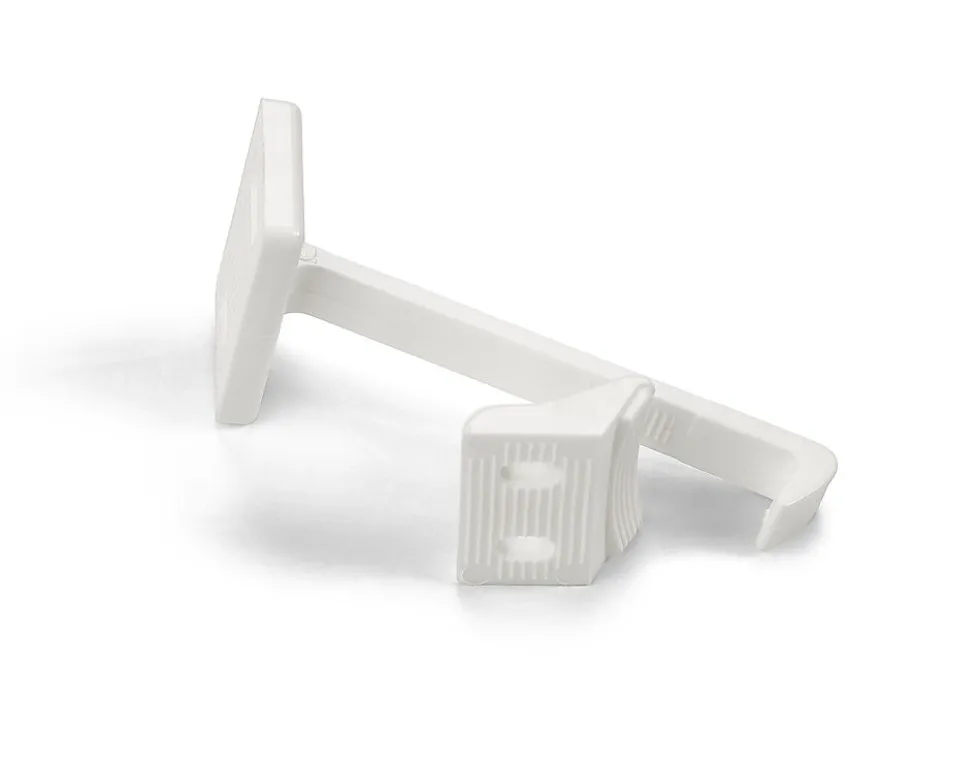 Skap/skuffelås 5002 plast hvit sb pk 3 stk