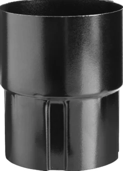 Skjøtemuffe 22 stål 75 mm sort