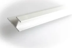 Skjøteprofil Baderomspanel Alu Hvit H-Profil Lengde 2.4 Meter