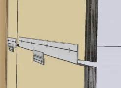 Skjøteprofil baderomspanel 53 cm