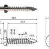 Skrue SCR-WW 4,9x38 mm 2-pk
