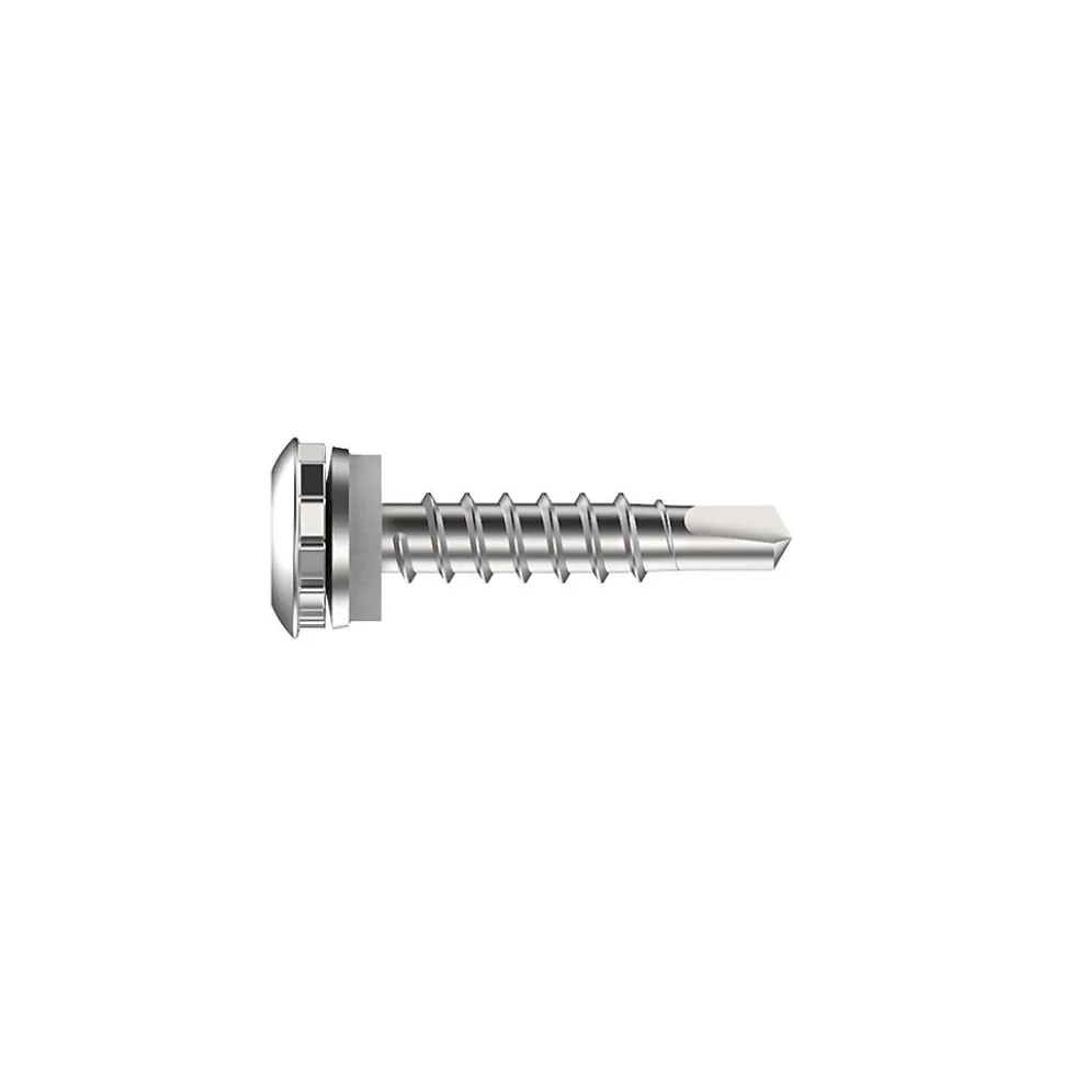 Skrue swl-s-l12-a12-5,5x28 ral7032 rfri irius lys grå sfs intec as