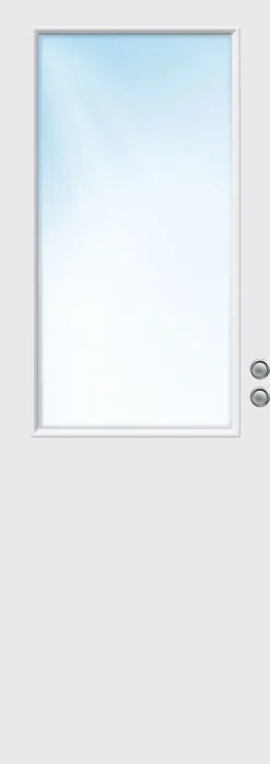 Skyvedør Sletten halvglass hvit 70x210 cm