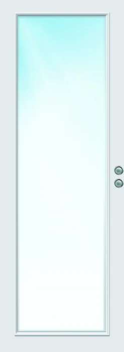 Skyvedør Sletten helglass hvit 90x210 cm