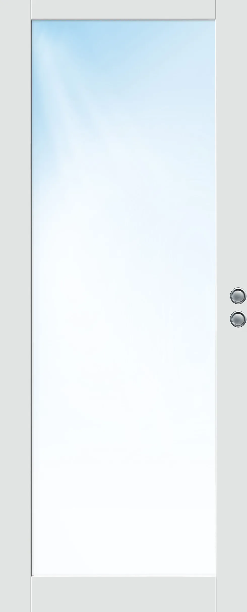 Skyvedør Stil 1 med frostet glass hvit 80x210 cm