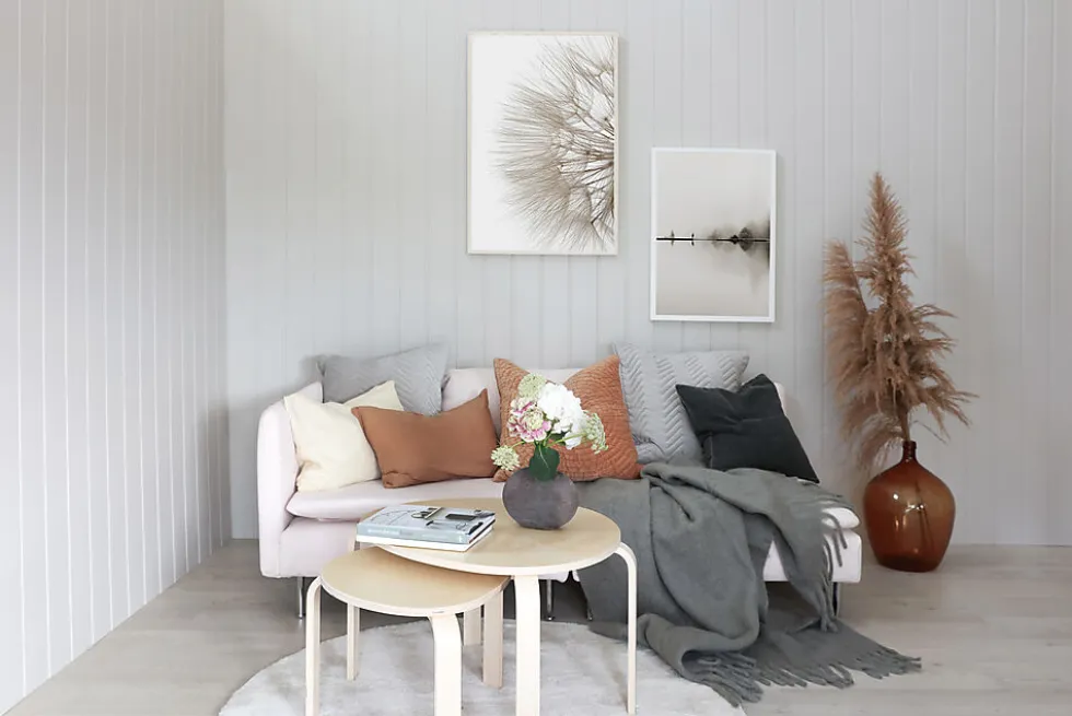 Smartpanel Vegg struktur Skygge Lys sand