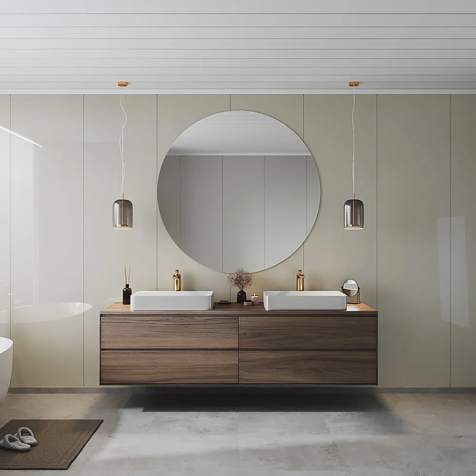 Smartpanel Wetwall Sokkellist hvit