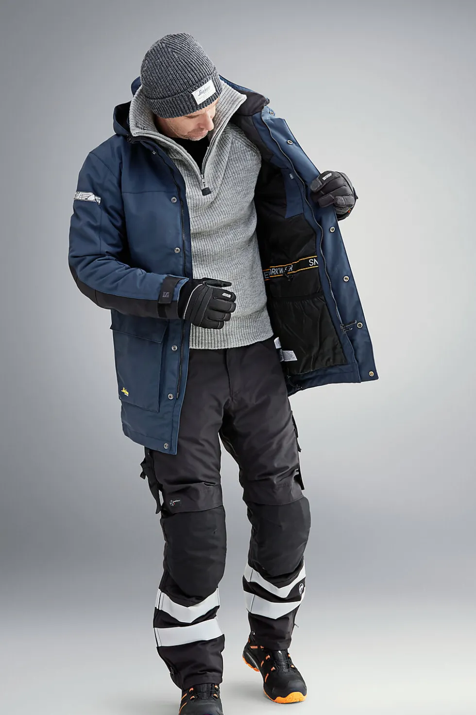 Snickers parkas fôret 1800 sort XS