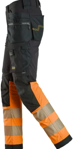 Snickers Workwear Bukse 6231 Sort/Oransje KL1 58
