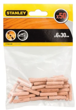 Stanley treplugger runde 6x30 mm pakke a 50 stk