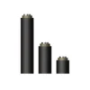 Stålpipe a-modul ø 150x550 mm isolert sort lakkert