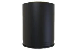 Stålpipe ø150 combi 250mm halv bp halvisolert-svart lakk