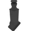 Stålpipe firkant for torv/shingel/papp Ø150 3,5 meter