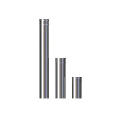Stålpipe ø150 uisolert 550m bp black paint