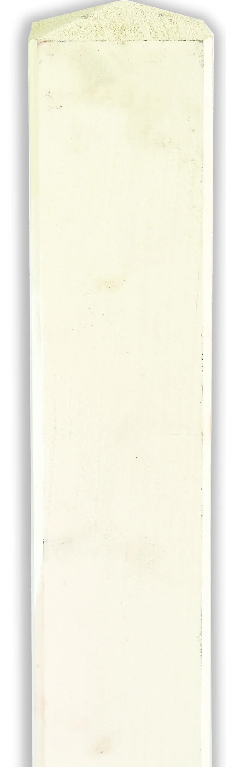 Stolpe for levegg hvit 9x9x100cm
