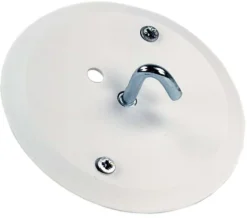 Takklokk m/ krok PVC hvit