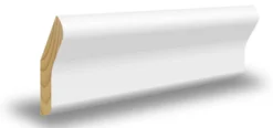 Taklist furu skrå hvit bomull S0502-Y 15x45x4400 mm