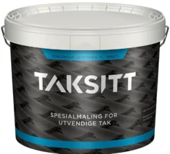 TakSitt spesialmaling for utvendige tak SORT 10 liter