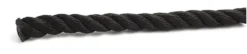 Tau fortøynin pp 12mm sort 10m 10m pp 3-slått flytende polypropylen
