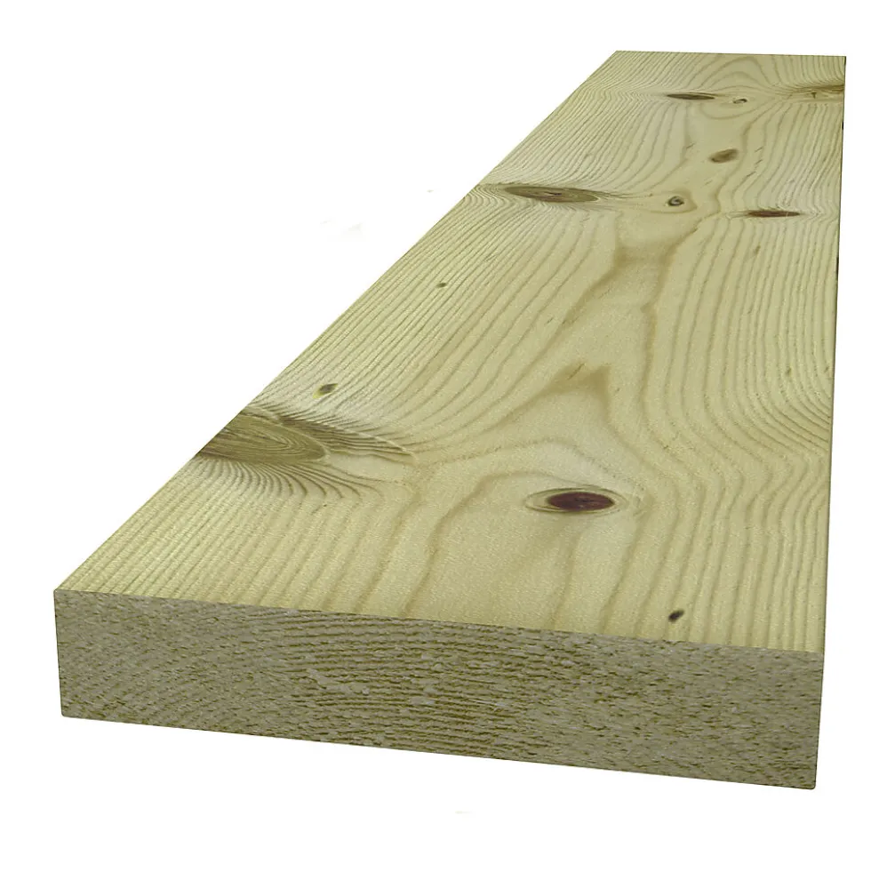 Terrassebord impregnert furu klasse 1 28x120x4800 mm
