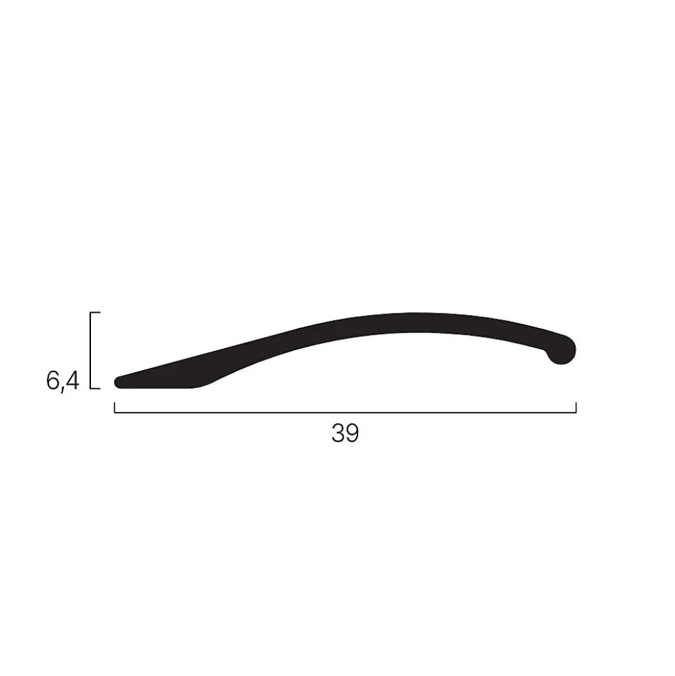 Terskellist nr190 25x12mm 2m gull
