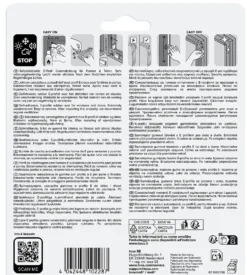 Tetningslist E-profil hvit 6 meter
