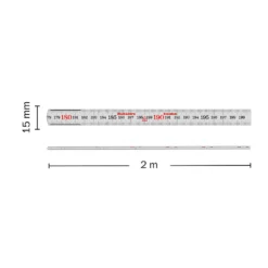 Tommestokk alum a61-2-10 metris/tomme hultafors