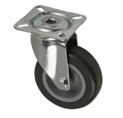Transporthjul ø 75 mm m/plate elforsinket bæreevne 60 kg