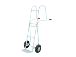 Transporttralle med luftgummihjul