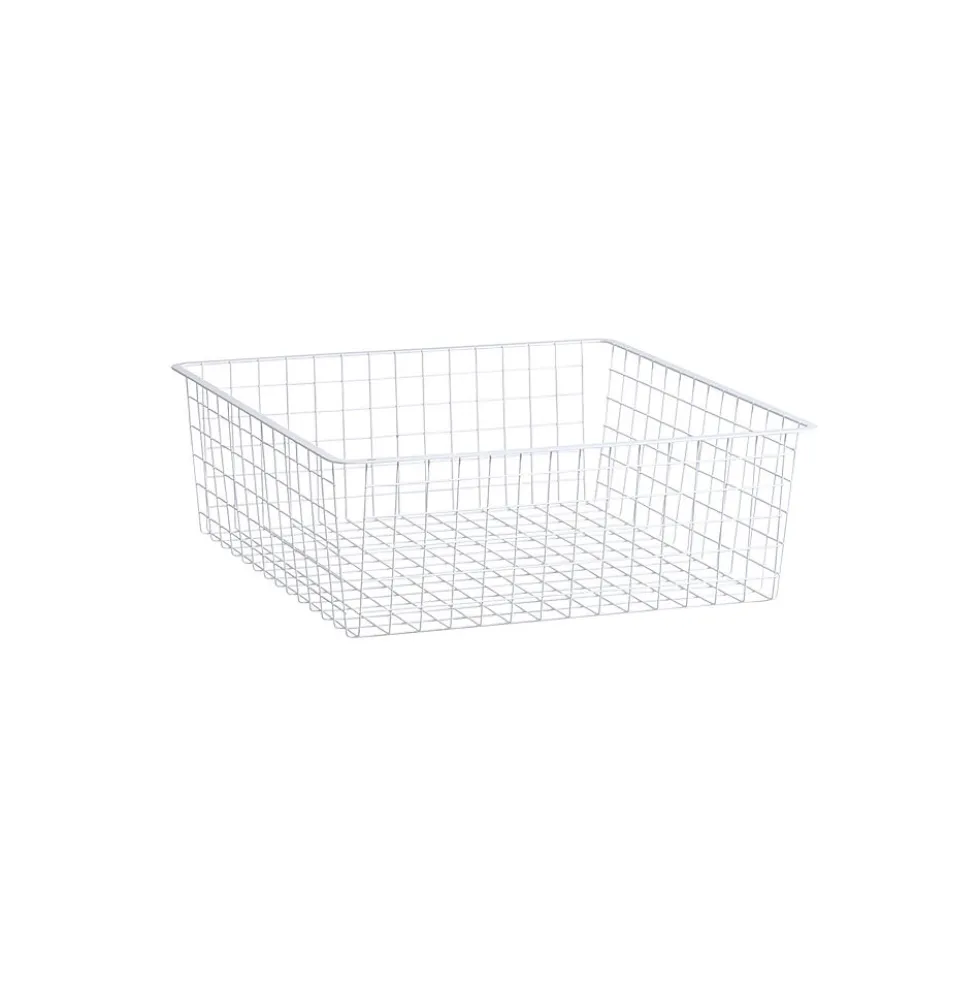 Trådkurv for uttrekksramme 60x40x18 cm hvit