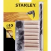 Trepluggsett 10mm sta66402 22 deler