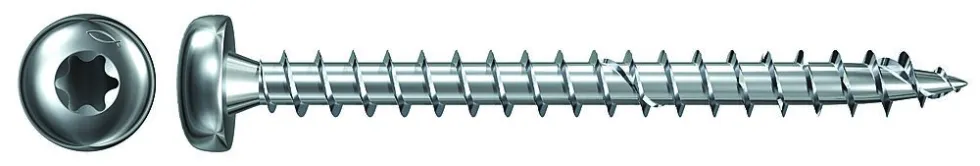 Treskrue innvendig pan-hode 3,5x30 mm FPF-PT elforzinket tx10 helgjenget 200 stk