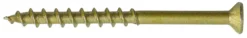Treskrue inv 3,0x25 messing senk bk a20 senkhode pz 1 din 7997
