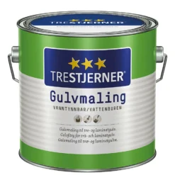 Trestjerner gulv bl hvit 3l gulvmaling blank