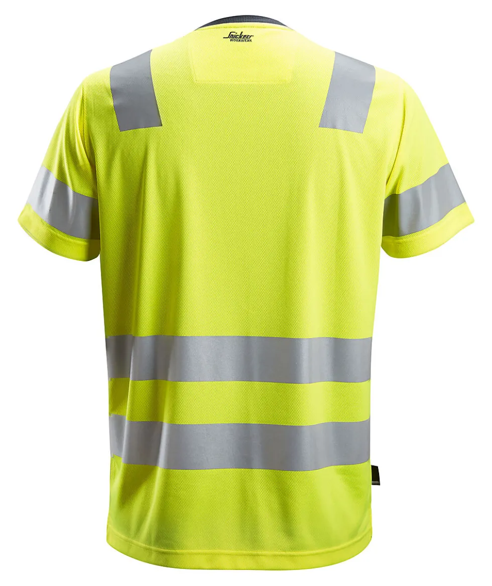 T-skjorte 2530 gul str XXL Snickers Workwear