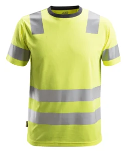 T-skjorte 2530 gul str XXL Snickers Workwear
